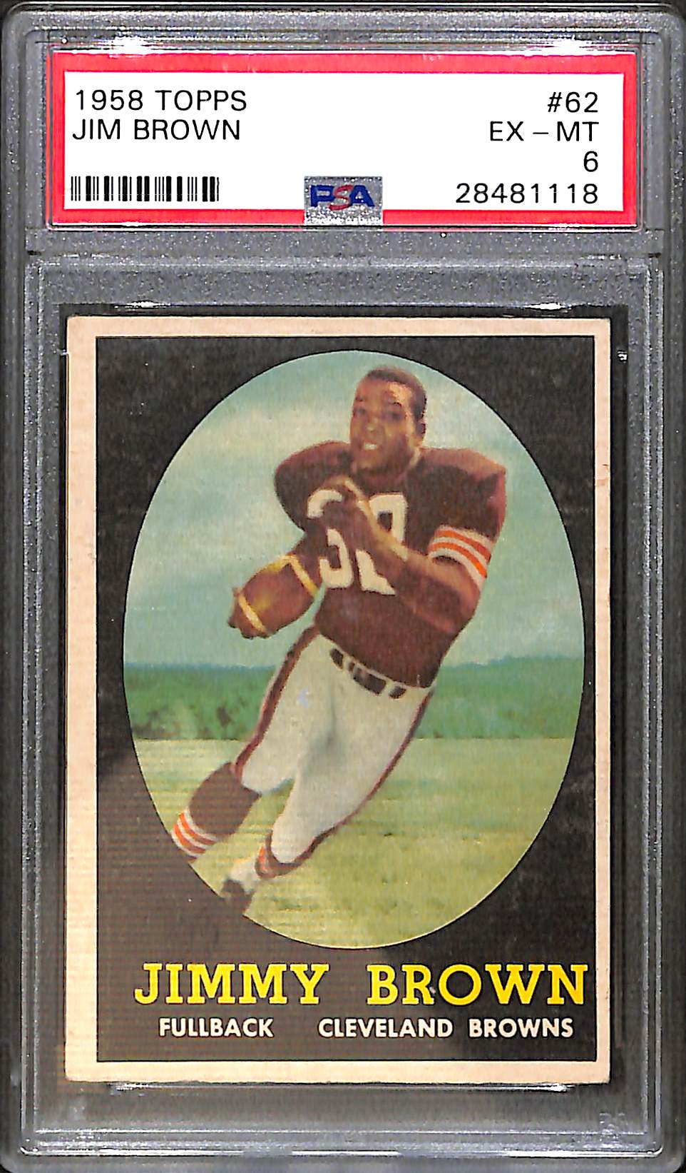1958 Topps Jim Brown #62