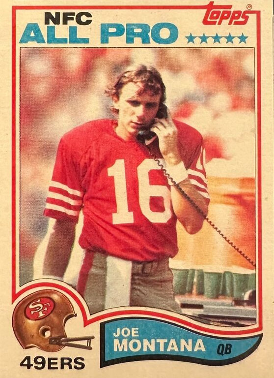 1982 Topps All-Pro Joe Montana number 488