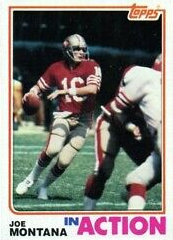 1982 Topps In Action Joe Montana number 489