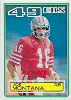 1983 Topps Joe Montana number 169