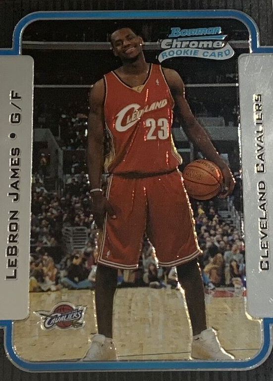 2003 Bowman Chrome LeBron James number 123