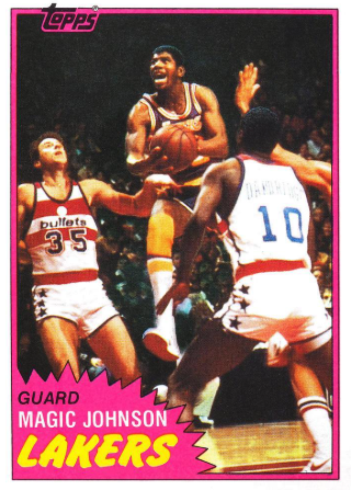 1981 Topps Magic Johnson #21