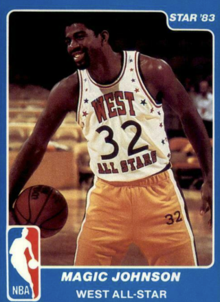 1983 Star West All-Star Magic Johnson #18