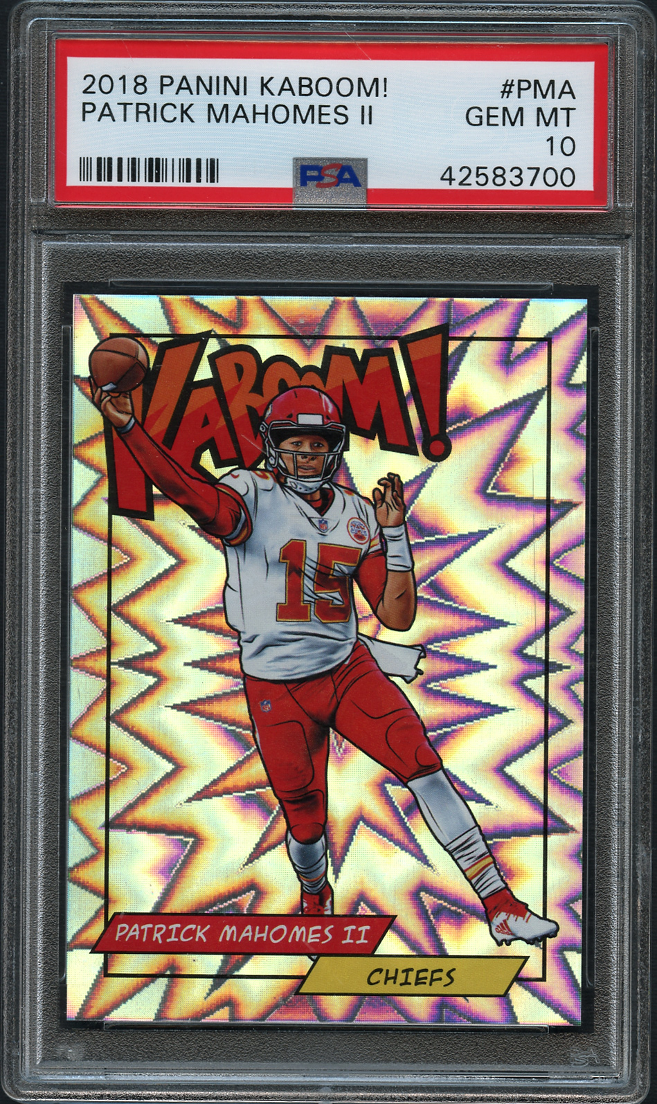 2018 Kaboom Patrick Mahomes