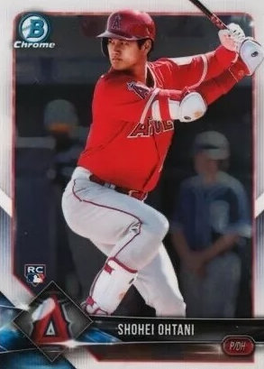 Shohei Ohtani Bowman batting rookie card