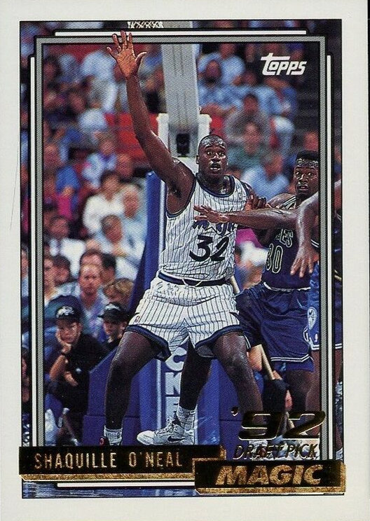 1992 Topps Gold Shaquille O'Neal number 362
