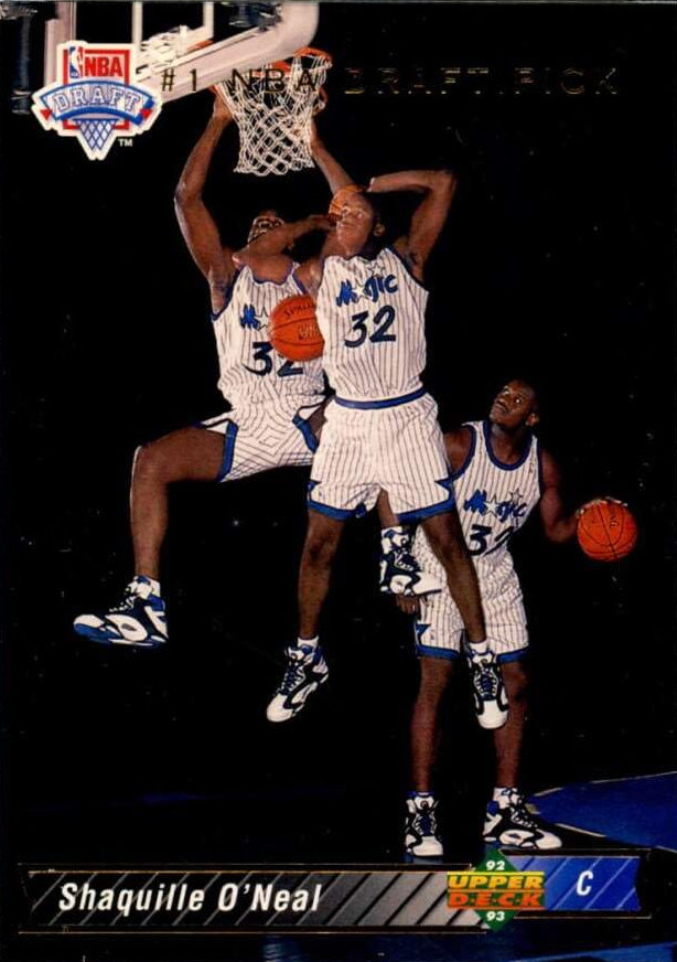 1992 Upper Deck Shaquille O'Neal number 1