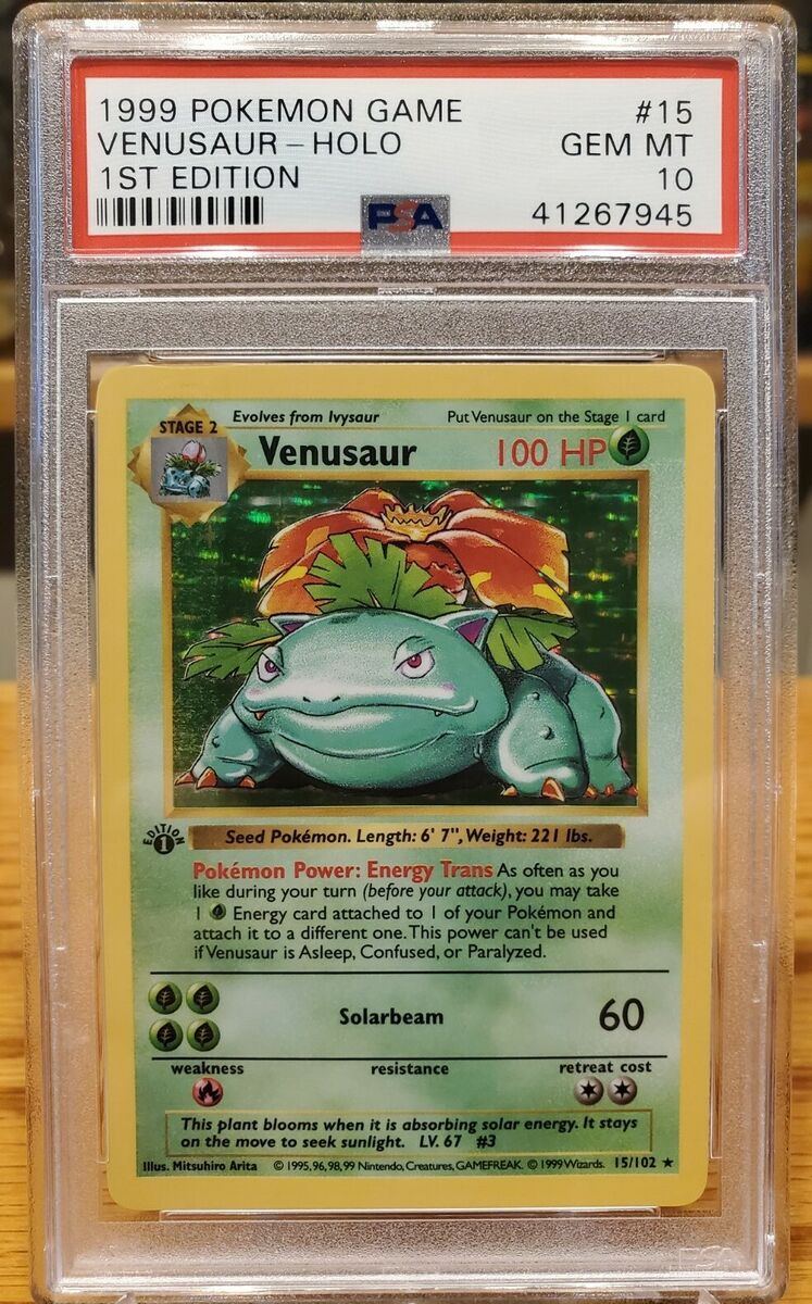 1999 Base Set 1st Edition Venusaur Holo