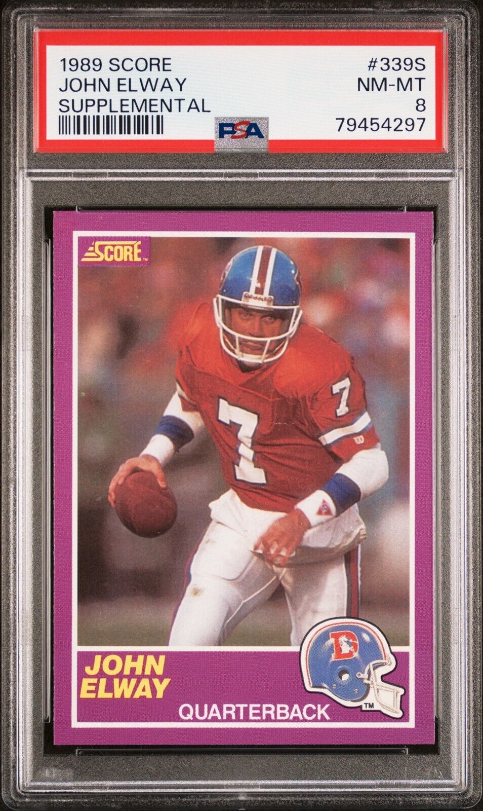 1989 Score Supplemental John Elway #339S