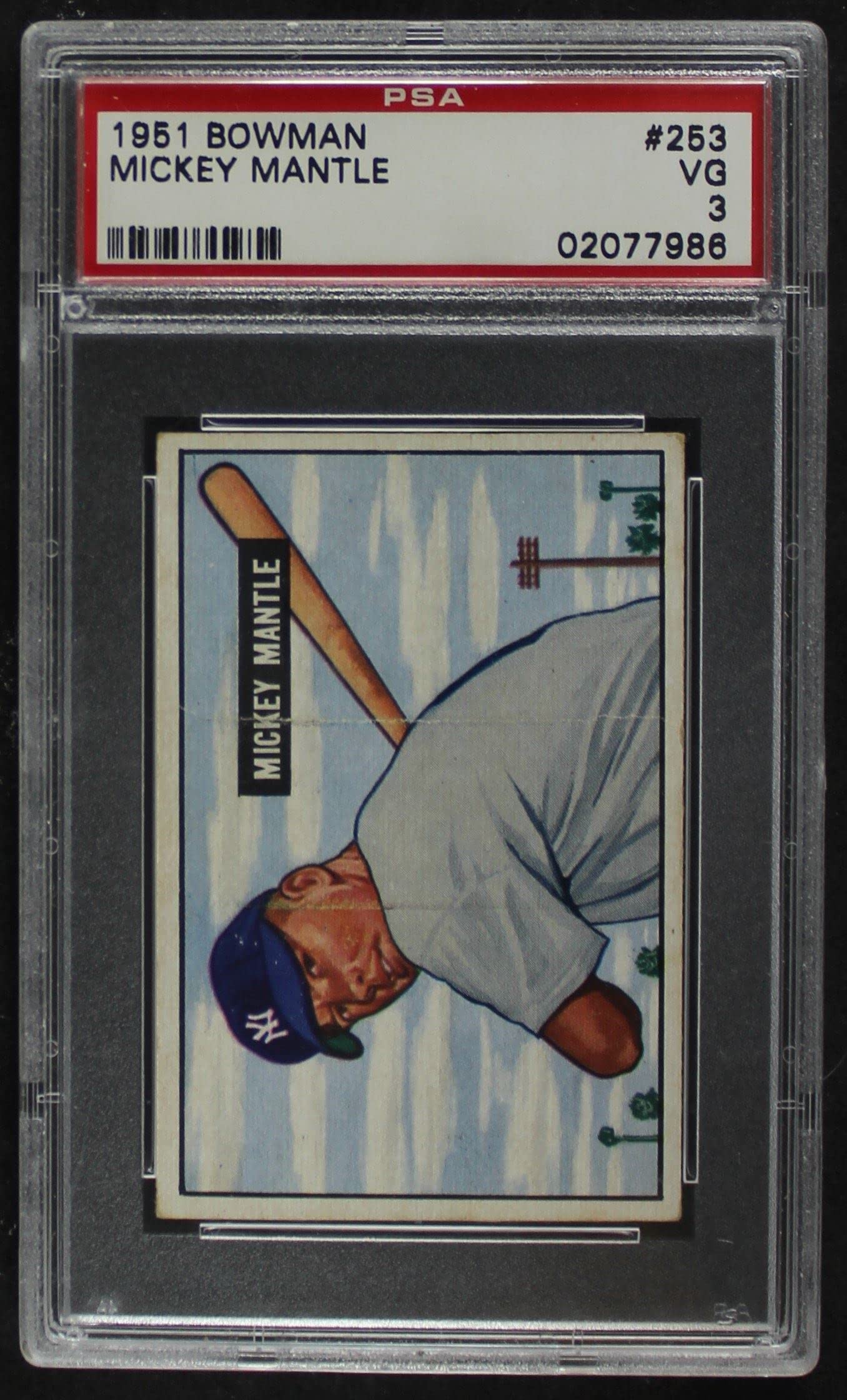 1951 Bowman Mickey Mantle #253