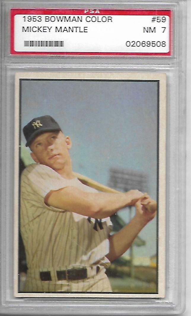 1954 Bowman Mickey Mantle #65