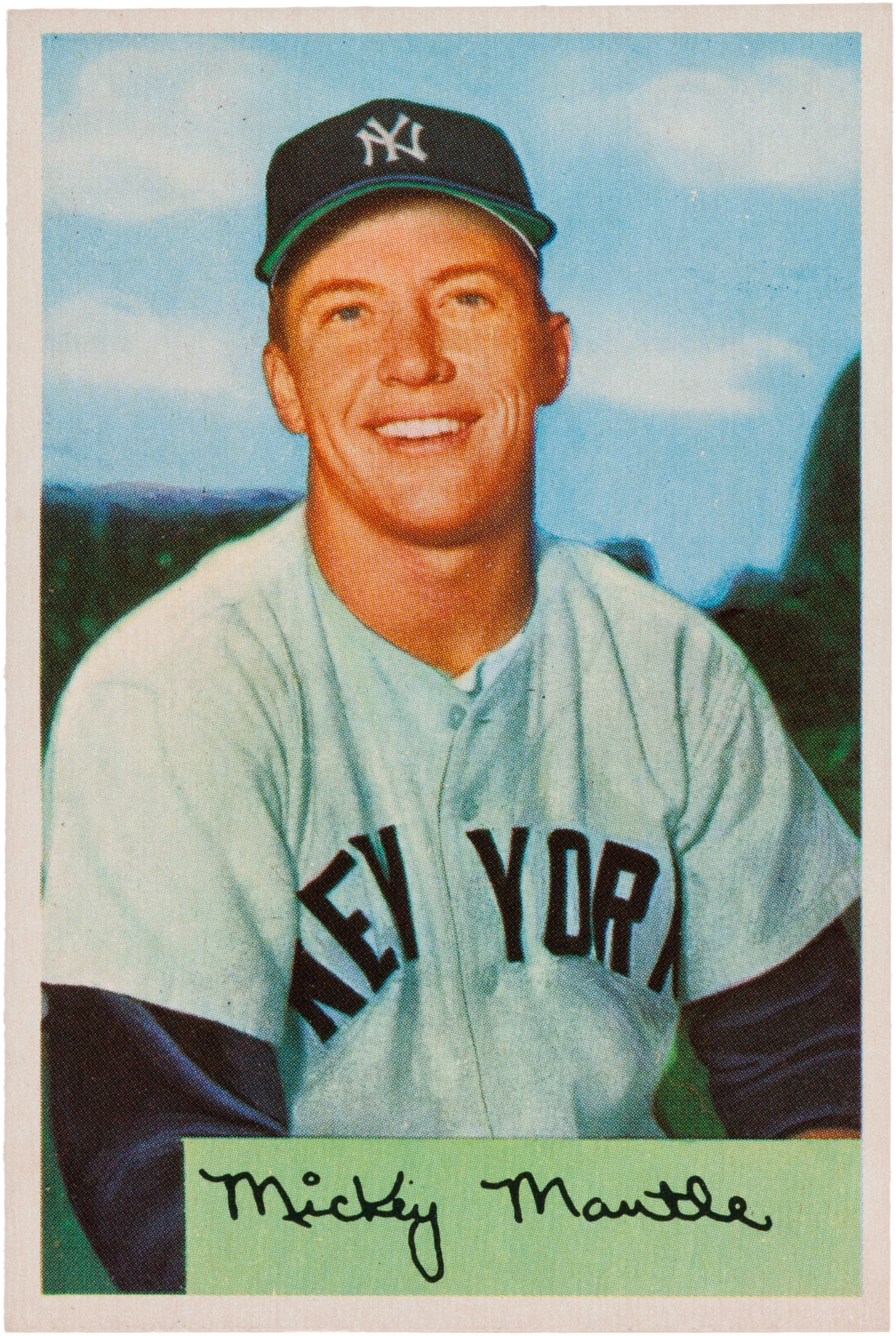 1955 Bowman Mickey Mantle #202