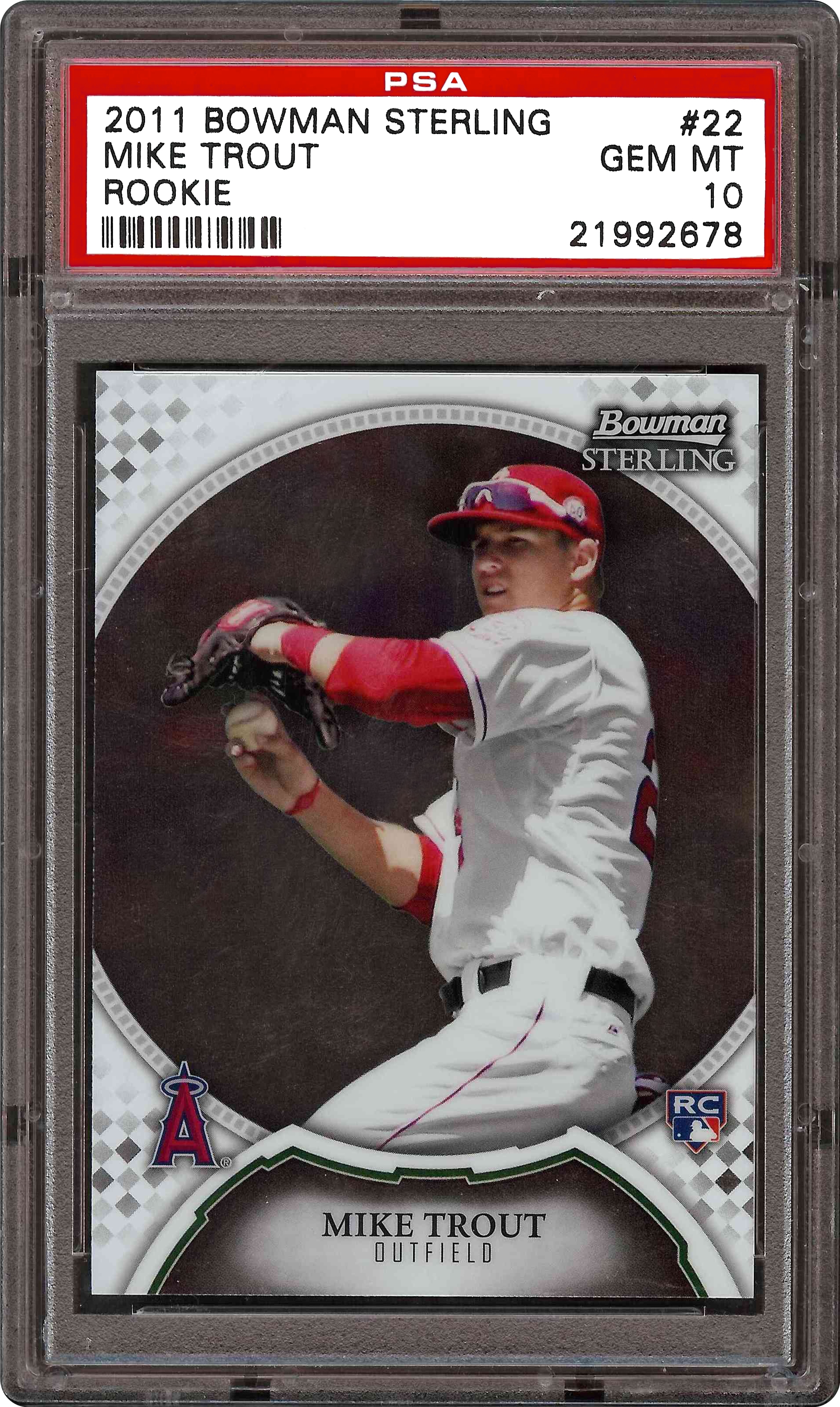 2011 Bowman Sterling Mike Trout Rookie Card