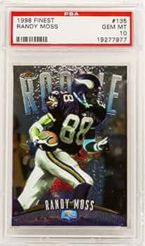 1998 Topps Finest Randy Moss Rookie Card #135