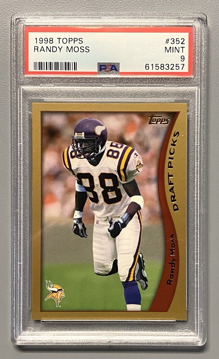 1998 Topps Randy Moss Rookie Card #352