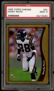 1998 Topps Chrome Randy Moss Rookie Card #35