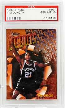 1997 Topps Finest Tim Duncan Rookie
