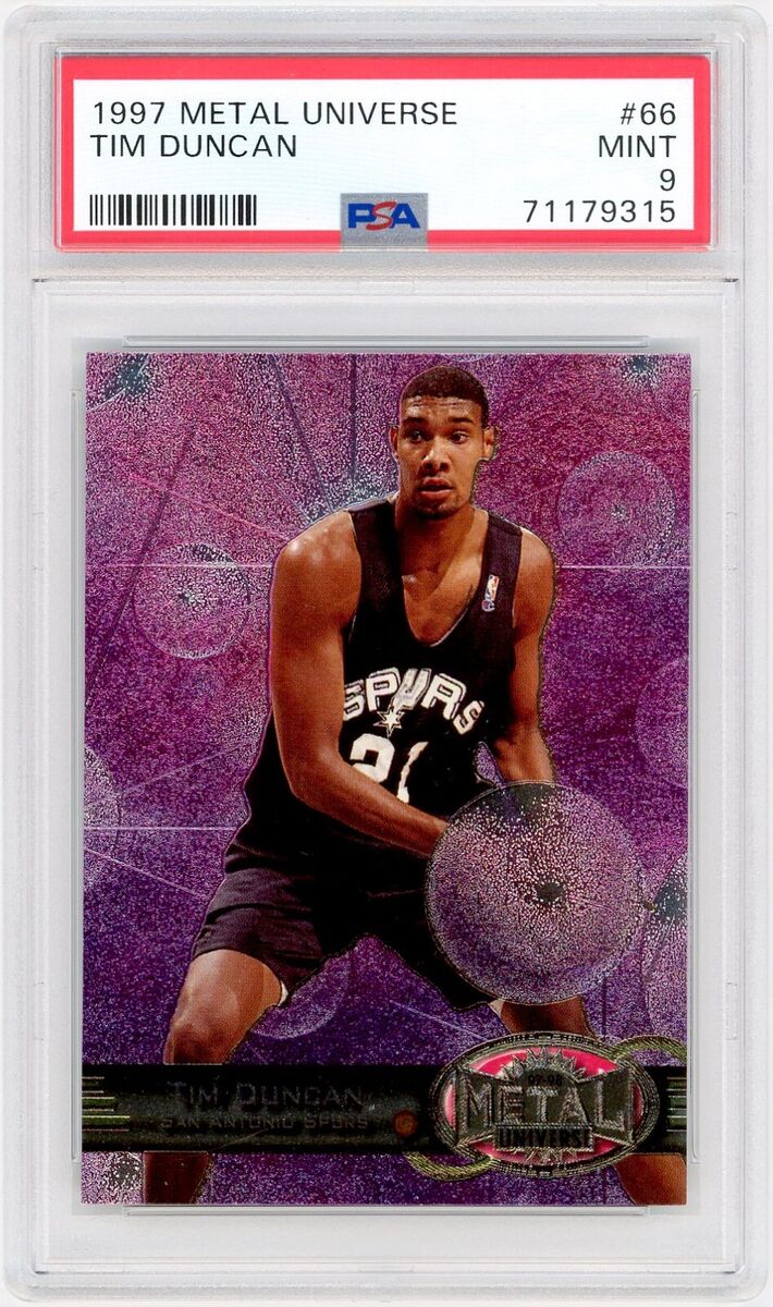 1997 Metal Universe Tim Duncan Rookie