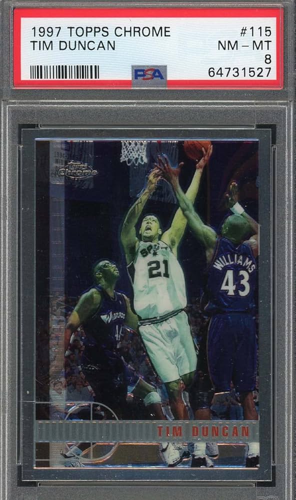 1997 Topps Chrome Tim Duncan Rookie