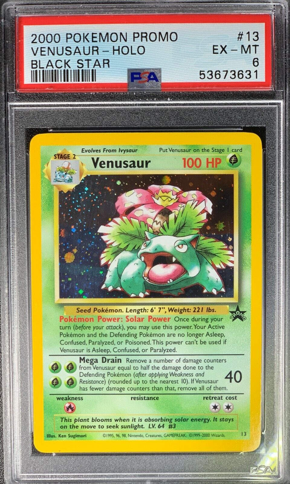 2000 Team Rocket Dark Venusaur (Holo Promo)